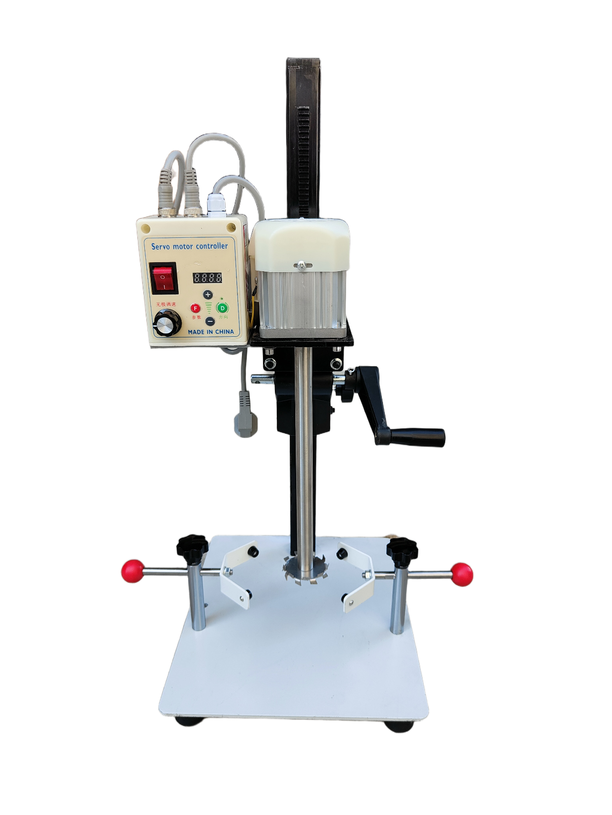 Yaku ultra‑quiet servo motor driven small laboratory high‑speed disperser with manual lifting structure