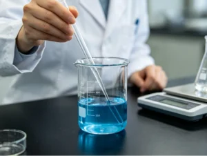 Using the best disperser for small batch production to mix liquids in a laboratory environment