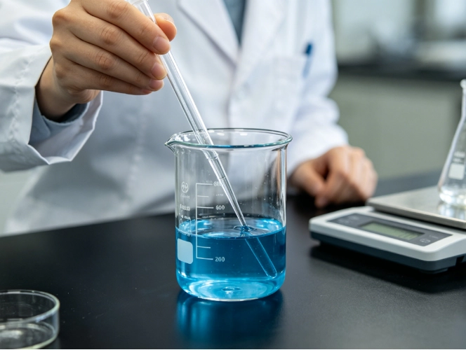 Using the best disperser for small batch production to mix liquids in a laboratory environment