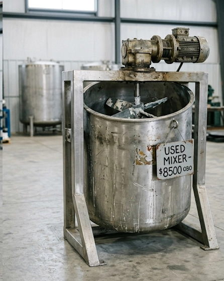 Industrial high speed disperser for sale brand new versus used stainless steel mixer